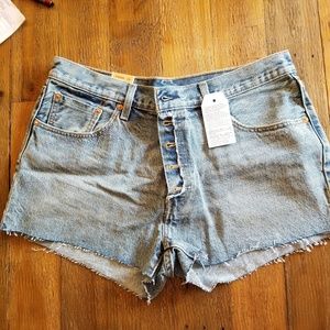 New Levi's button fly shorts